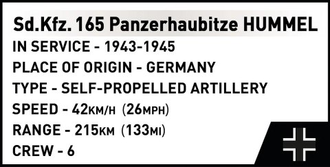 Klocki Panzehaubitze Hummel 1118 klocków