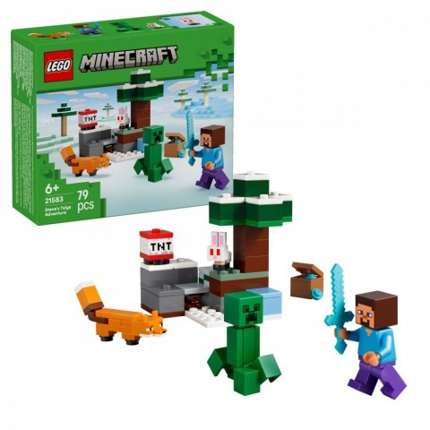 Klocki Minecraft 21583 Przygoda Stevea w tajdze