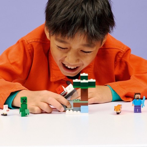 Klocki Minecraft 21583 Przygoda Stevea w tajdze