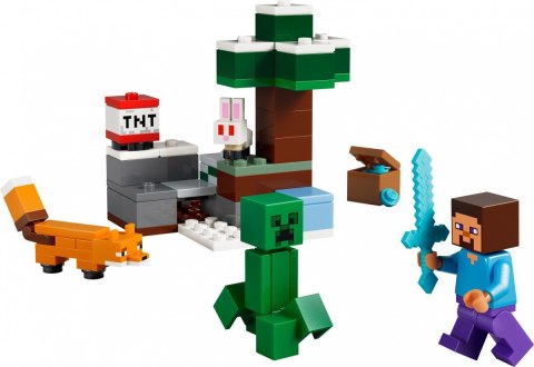 Klocki Minecraft 21583 Przygoda Stevea w tajdze