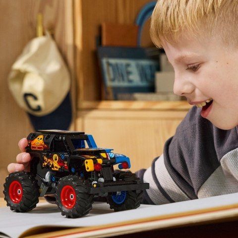 Klocki Technic 42219 Monster Jam Grave Digger Ogień i lód