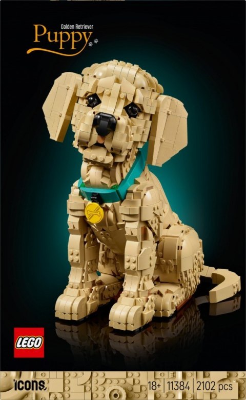 Klocki Icons 11384 Szczeniak golden retriever