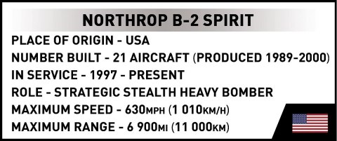 Klocki Northrop B-2 Spirit 1109 klocków