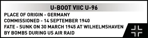 Klocki U-Boot VIIC U-96 162 klocki