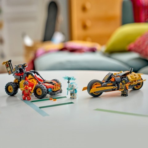 Klocki Ninjago 71864 Wielofunkcyjne pojazdy Kaia i Colea