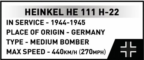 Klocki Heinkel HE 111 H-22 with V1 Flying Bomb 927 elementów