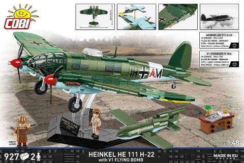 Klocki Heinkel HE 111 H-22 with V1 Flying Bomb 927 elementów