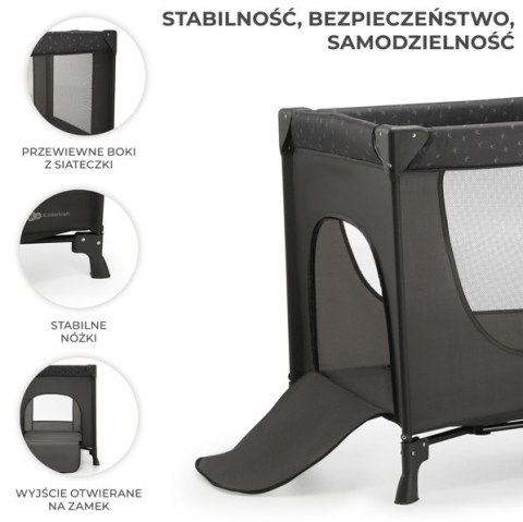 Łóżeczko turystyczne JOY LIGHT GREY
