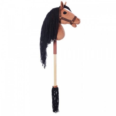 Koń na kiju Hobby Horse HOPPIHORSE A4 Bay - ciemny brąz, maść gniada