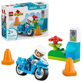 DUPLO NIEBIESKI MOTOCYKL POLIC LEGO