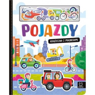 Pojazdy książeczka z magnesami AKSJOMAT