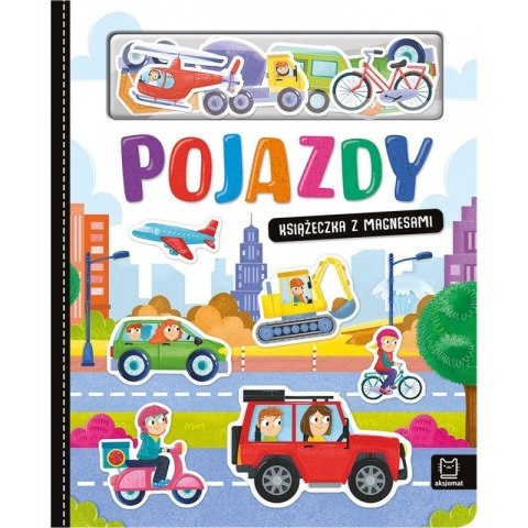 Pojazdy książeczka z magnesami AKSJOMAT