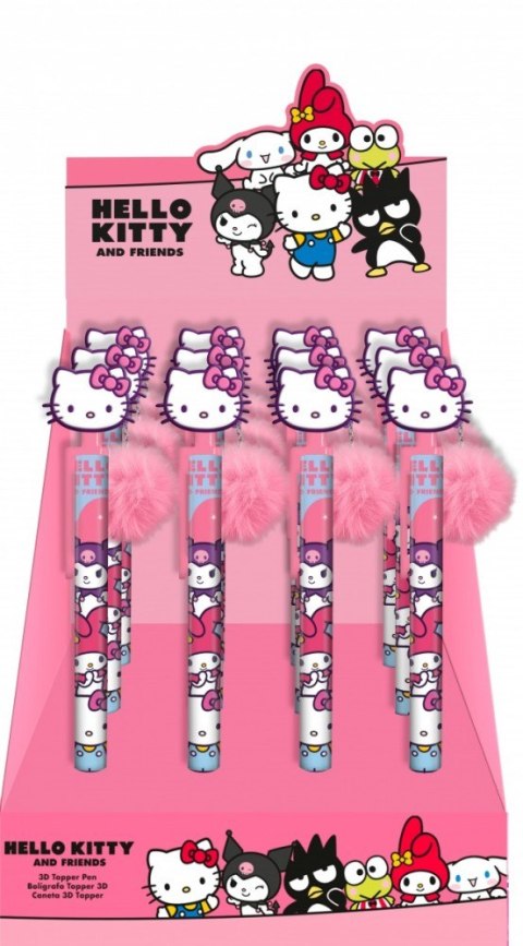 Długopis z toperem Hello Kitty Display 12 sztuk Kids Euroswan