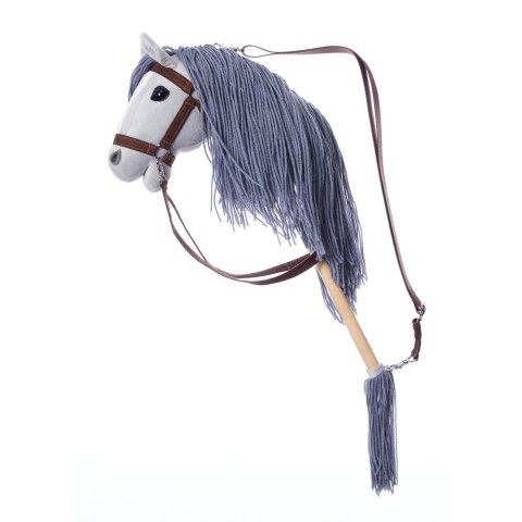 Koń na kiju Hobby Horse HOPPIHORSE A3 szary, maść siwa Tootiny
