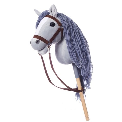 Koń na kiju Hobby Horse HOPPIHORSE A3 szary, maść siwa Tootiny
