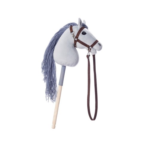 Koń na kiju Hobby Horse HOPPIHORSE A4 szary, maść siwa Tootiny