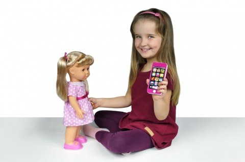 Lalka Natalia chodząca ze smartfonem 41cm Artyk