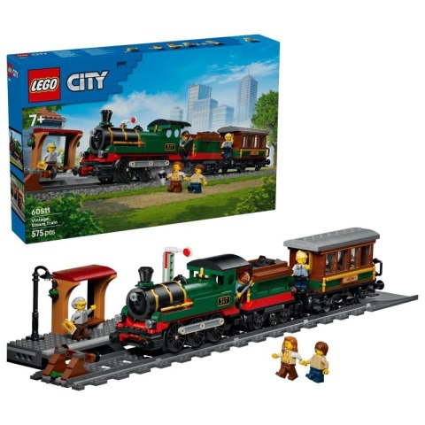 CITY RETRO POCIĄG Z LOKOMOTYWĄ LEGO