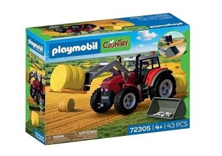 DUŻY TRAKTOR Z BELAMI SIANA PLAYMOBIL