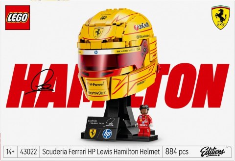 Klocki Editions 43022 Kask Lewis Hamilton Scuderia Ferrari HP LEGO