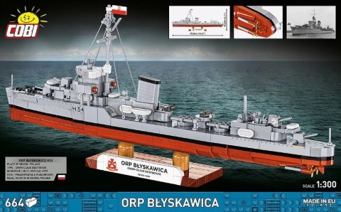 Klocki ORP Błyskawica 664 elementy Cobi Klocki