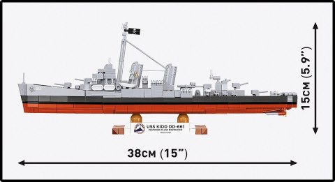 Klocki USS Kidd DD-661 Cobi Klocki