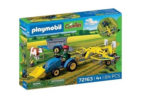 MAŁY CIĄGNIK Z PRZETRZĄSARKĄ PLAYMOBIL