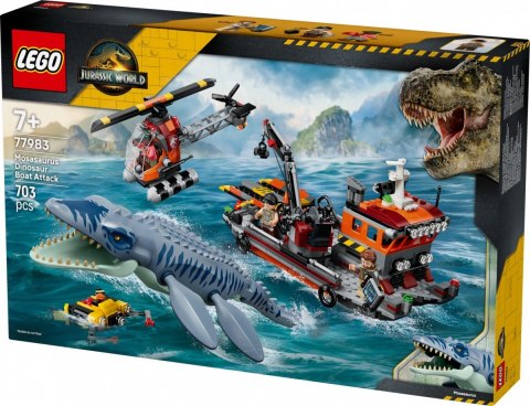 Klocki Jurassic World 77983 Atak mozazaura na łódź LEGO