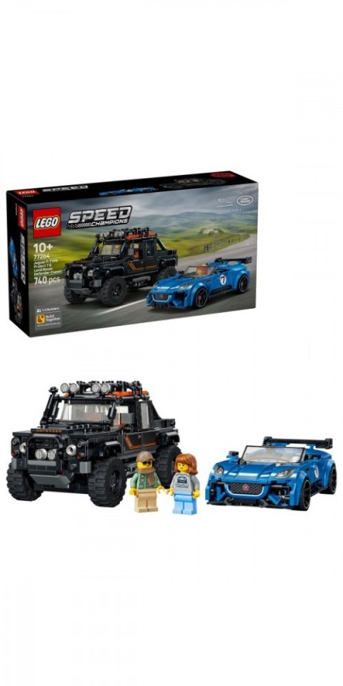 Klocki Speed Champions 77264 Jaguar Project 7 i Land Rover Defender LEGO