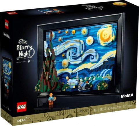 Klocki Ideas 21333 Gwiaździsta noc Vincenta van Gogha