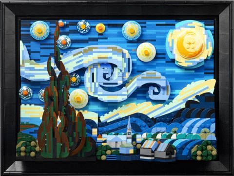 Klocki Ideas 21333 Gwiaździsta noc Vincenta van Gogha