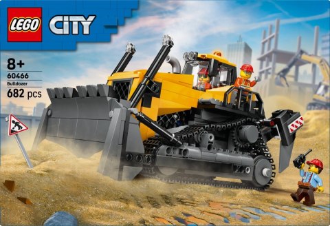 Klocki City 60466 Żółty buldożer z ładowarką