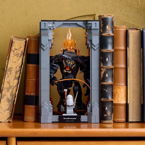 Klocki Icons 10367 Władca pierścieni: Book nook z Balrogiem